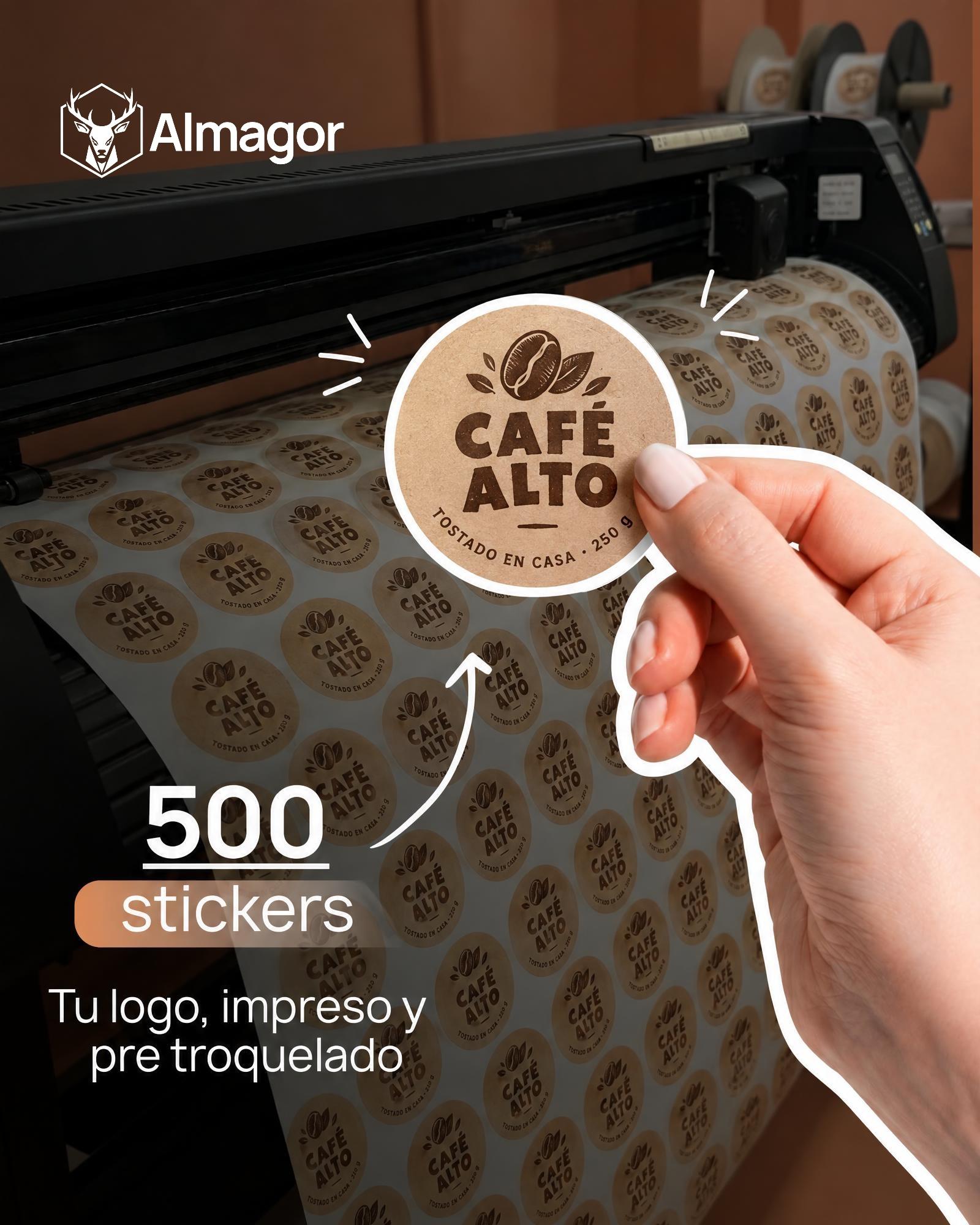 Pack 500 Stickers 5x5