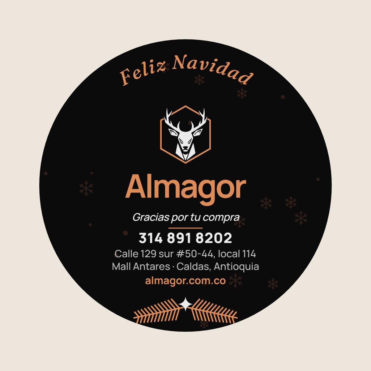 Stickers navideños 7x7 para empaques 2