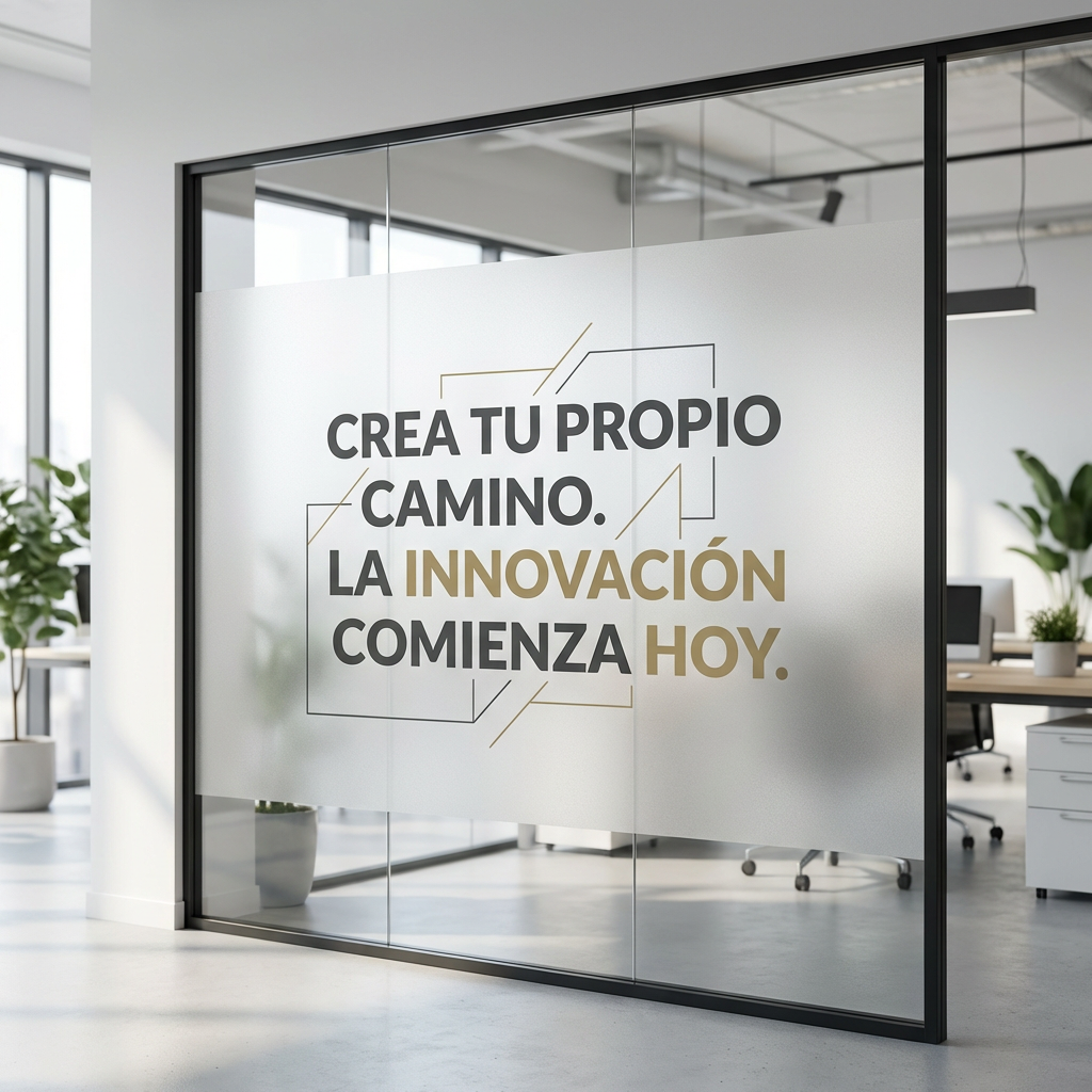 Adhesivo Impreso Esmerilado