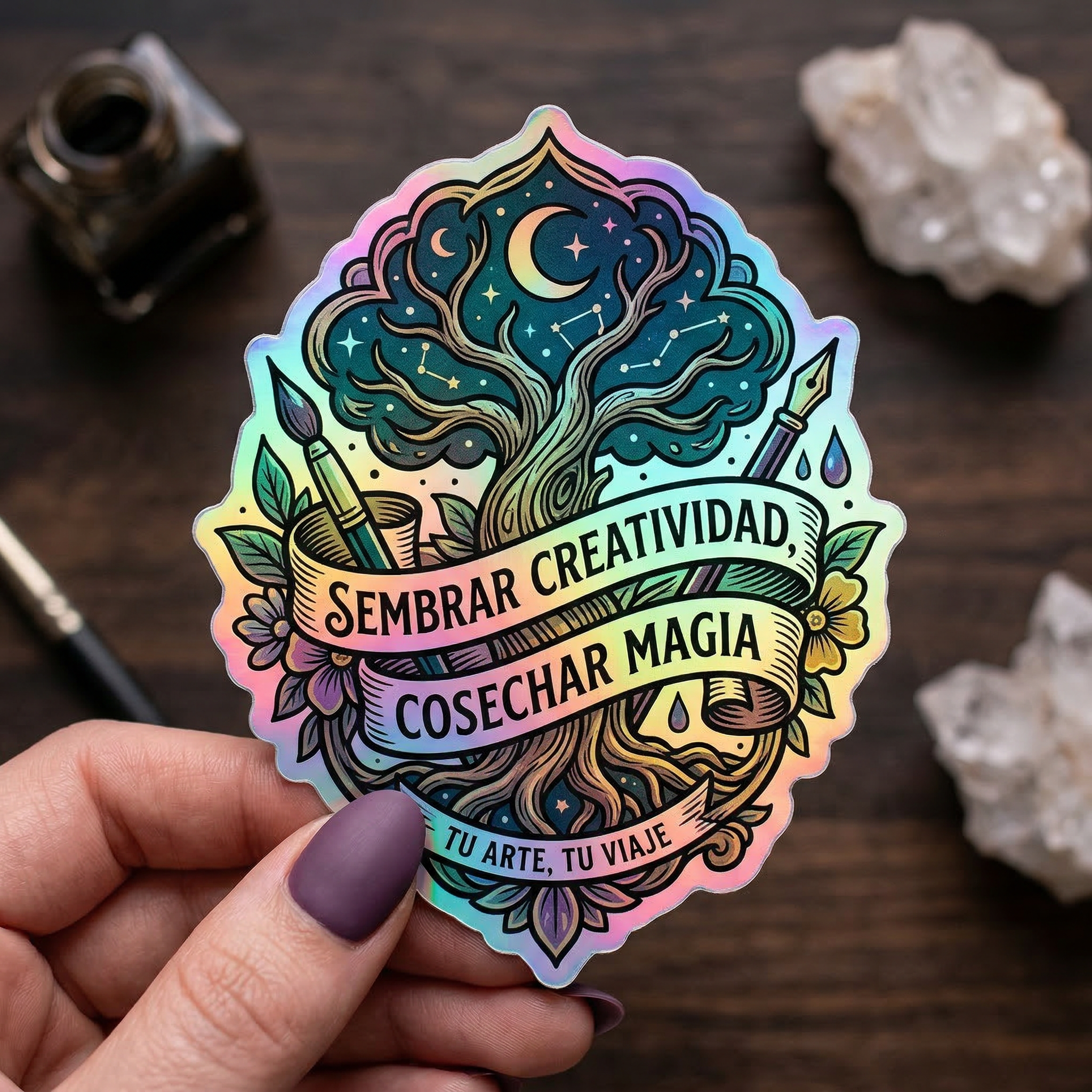 Adhesivo Impreso Holografico