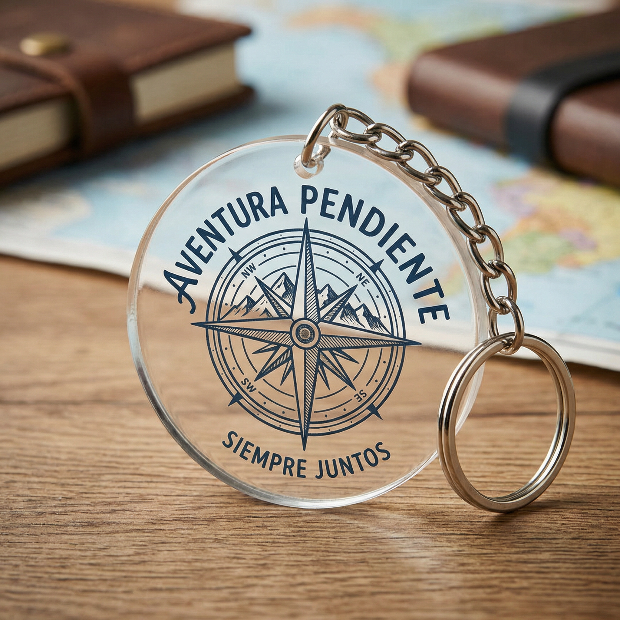 Llavero Acrilico + Resina